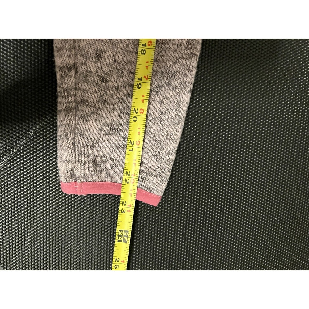 Simply Southern Womens Gray Pink Marled Quarter Snap Pullover Fleece Sweater‎ PM - Picture 12 of 15